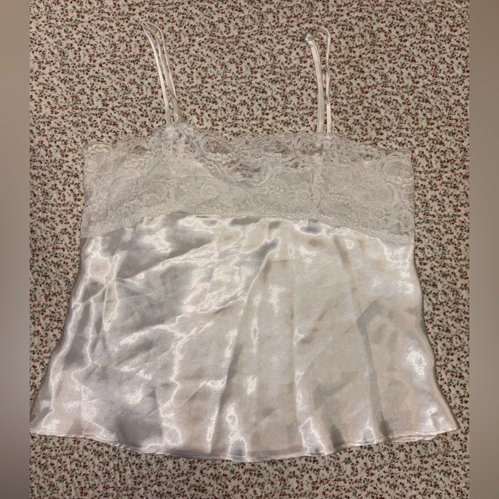 Vintage Silk-Like Lace Camisole